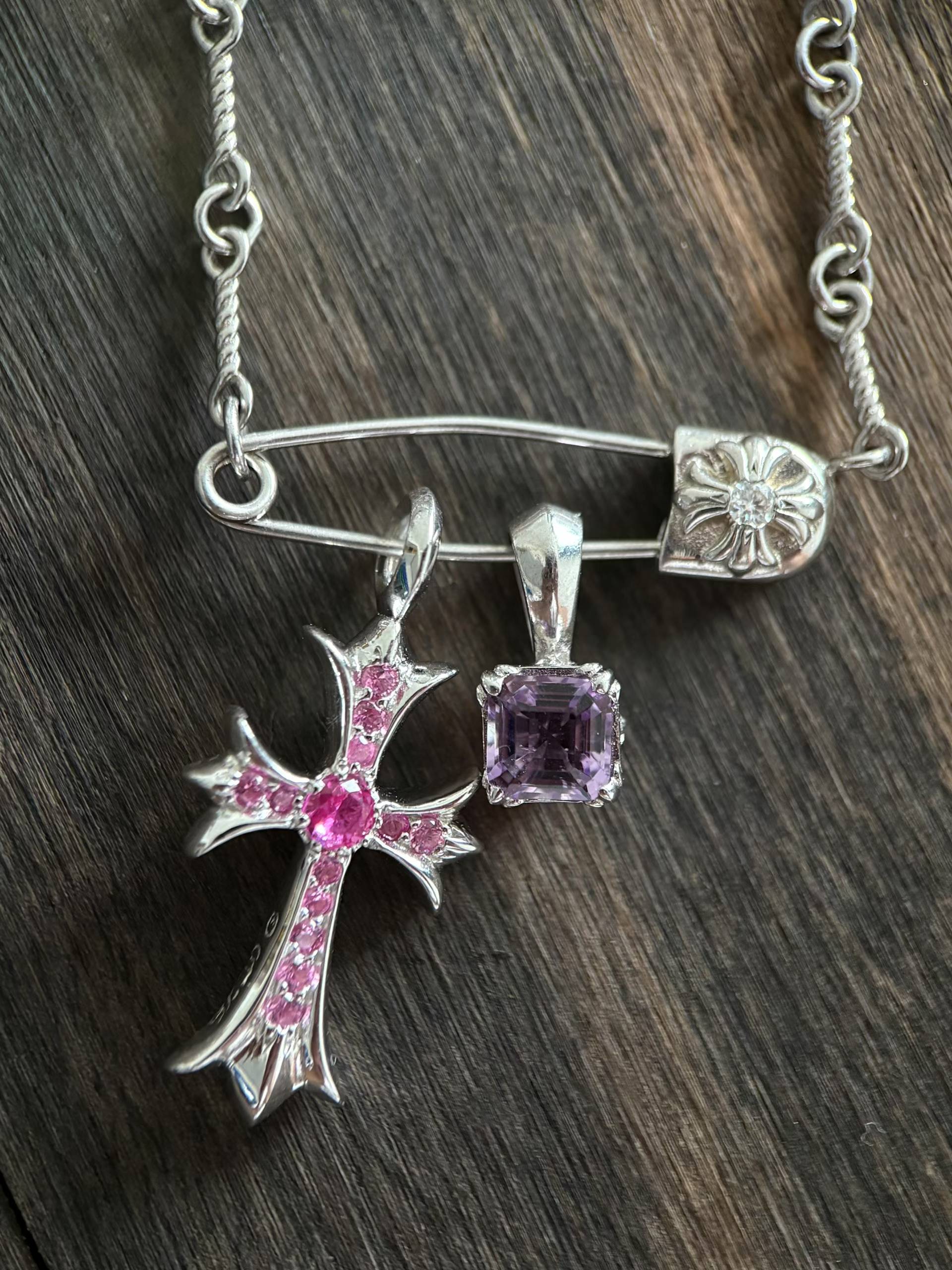 Chrome Hearts  CH 克罗心 925银 18K镀金 随意搭配 项链 （价格根据长度每日银价所定）