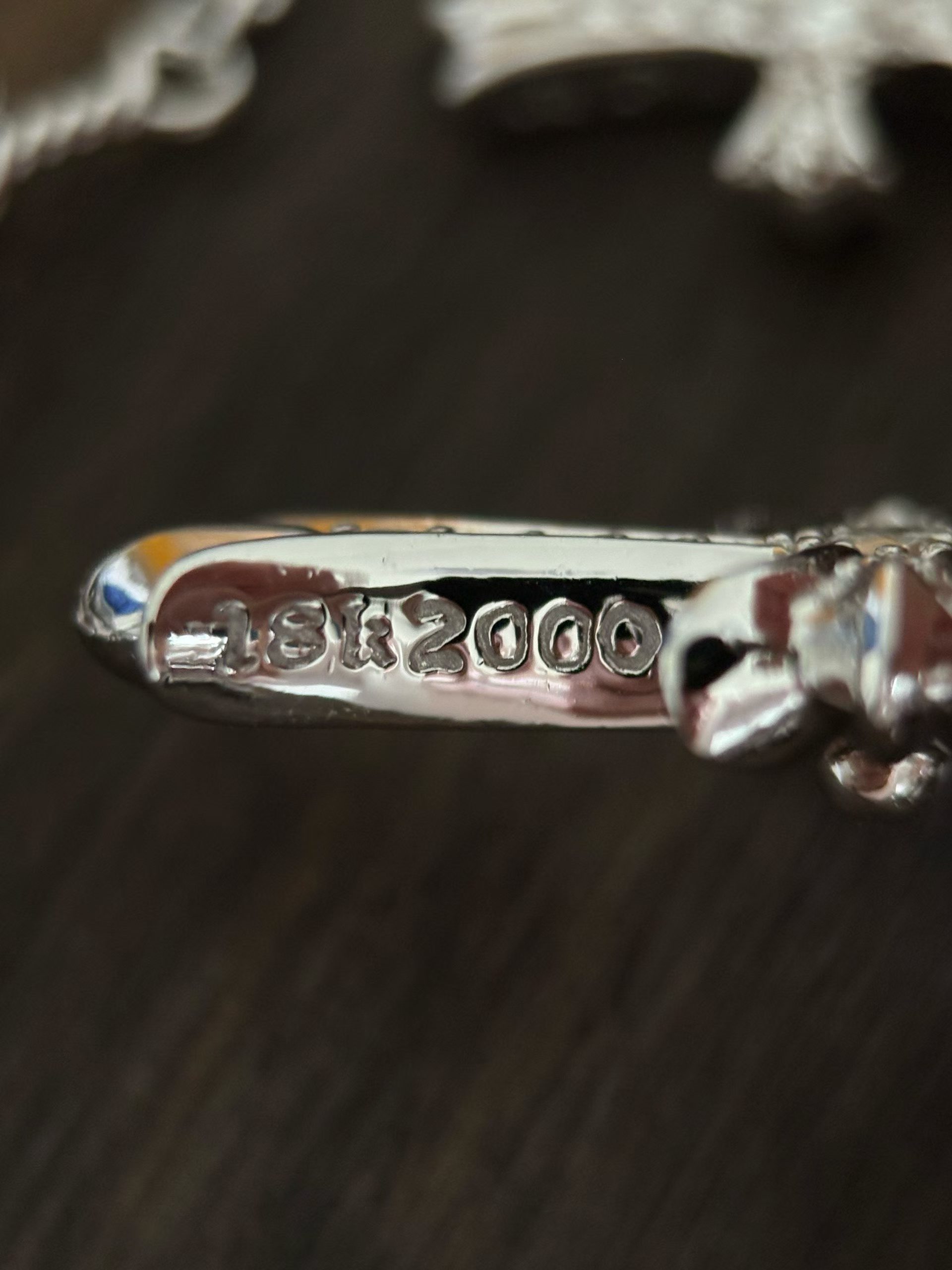 Chrome Hearts  CH 克罗心 925银 镀金 镶钻 双十字 项链 （价格根据长度每日银价所定）