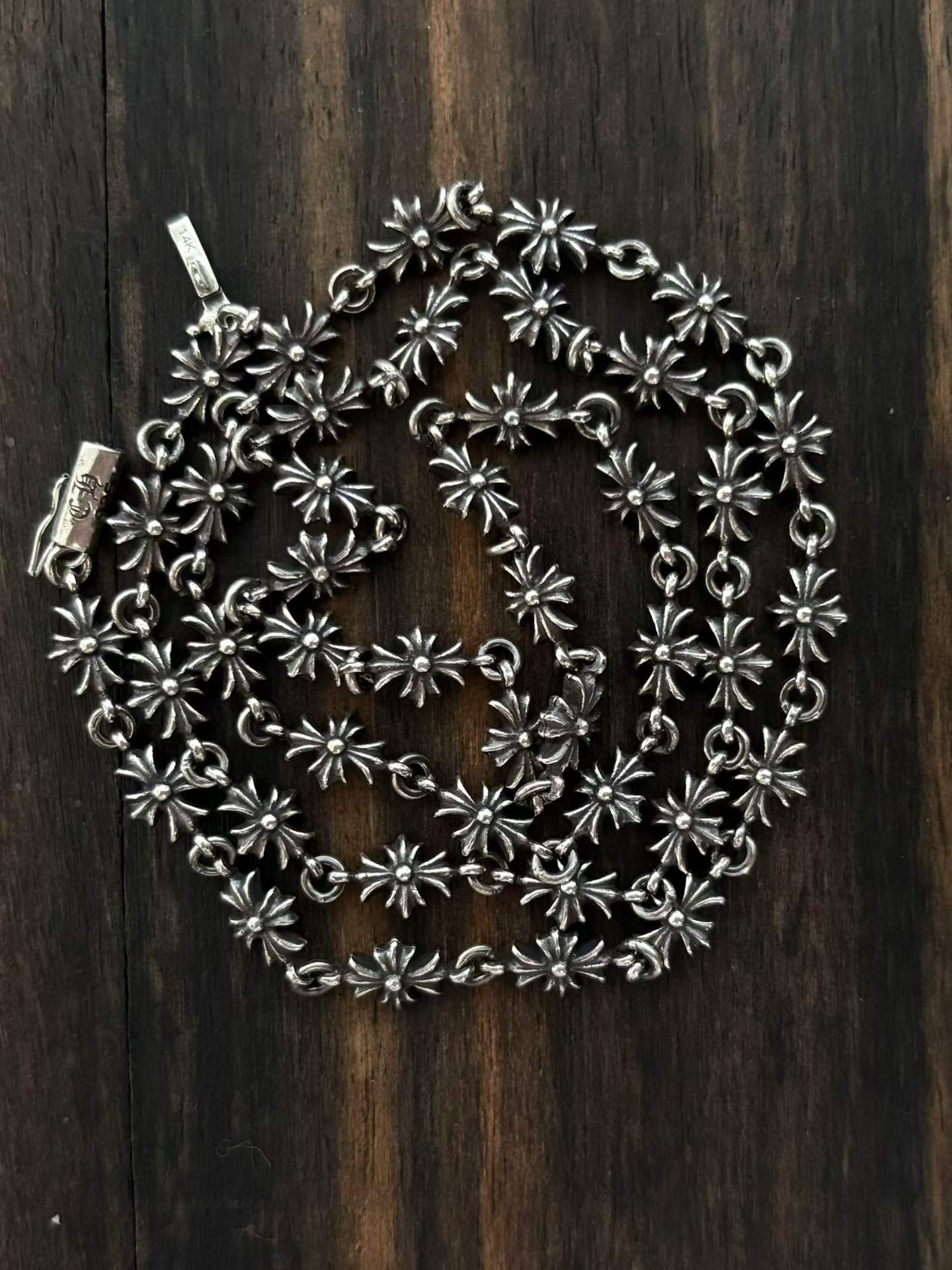 Chrome Hearts  CH 克罗心 925银 TinyE花链 项链 （价格根据长度每日银价所定）