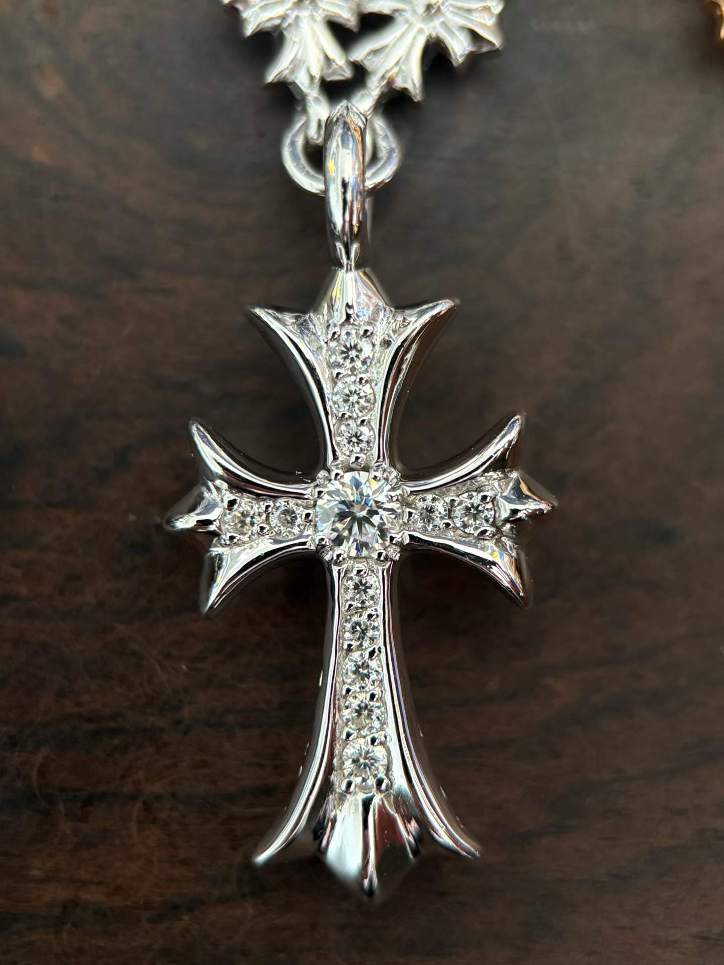 Chrome Hearts  CH 克罗心 925银 镀金 天使一体链 项链 （价格根据长度每日银价所定）
