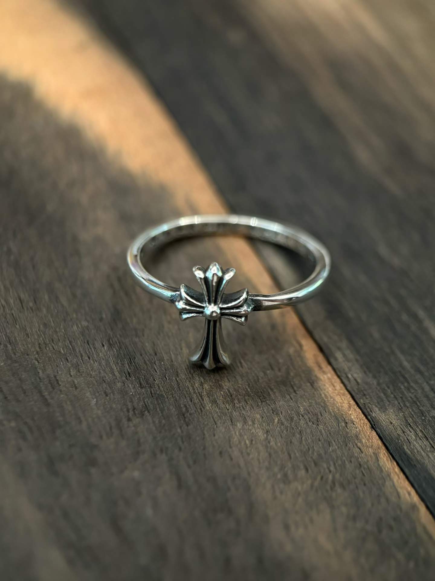 Chrome Hearts  CH 克罗心 925银 长十字架 男女同款对戒 （由于银价的浮动 與尺寸不同真實售價咨詢客服）