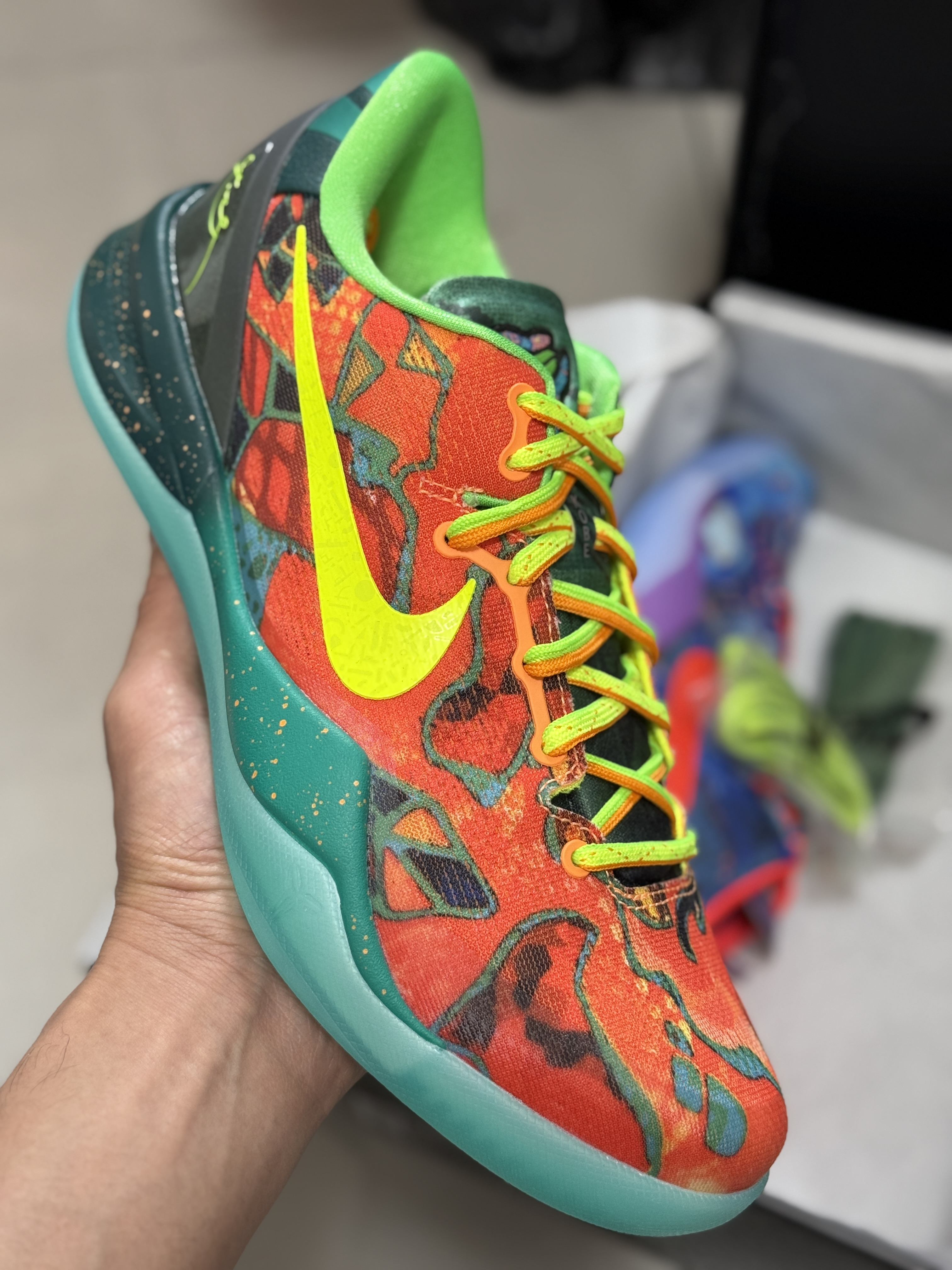 GX Kobe 8 Protro  科比8 低筒  全掌LUNARLON 鞋墊 籃球鞋 實戰鞋 球鞋 男鞋 波鞋 橙蓝鸳鸯 2025 HM9621-900