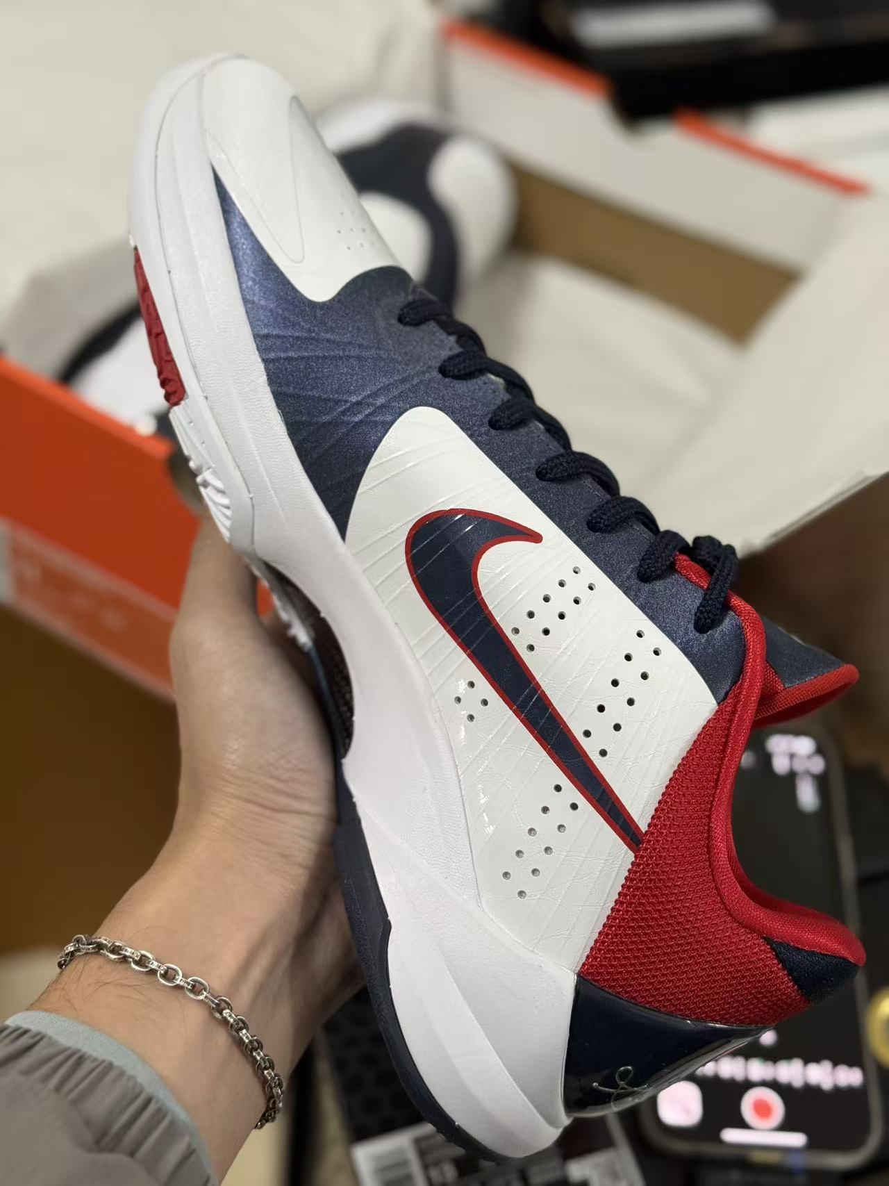 H12/Godkiller Kobe5 USA  科比 5 前掌气垫 后掌EVA 籃球鞋 球鞋 實戰鞋 真碳板 波鞋 美国队