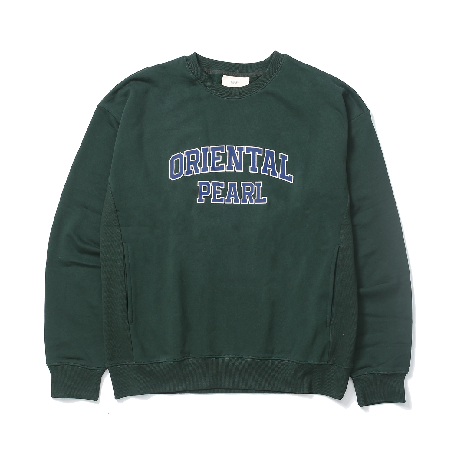 MADNESS 圆领  长袖 宽松 冬季 加绒 卫衣 男女同款  绿色