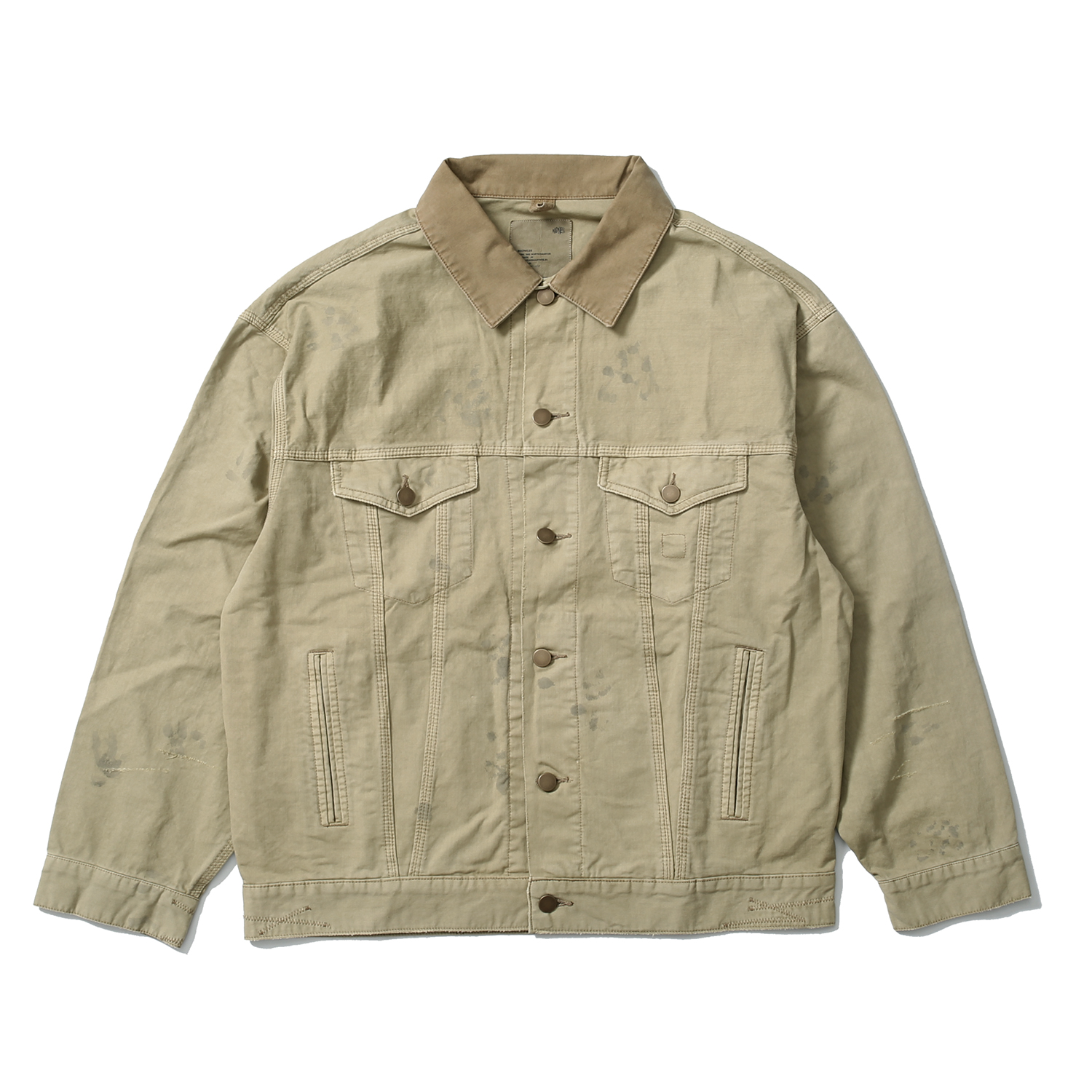 773# MADNESS AGING M503 TRUCKER 25ss 水洗 夹克外 套 男款 卡其