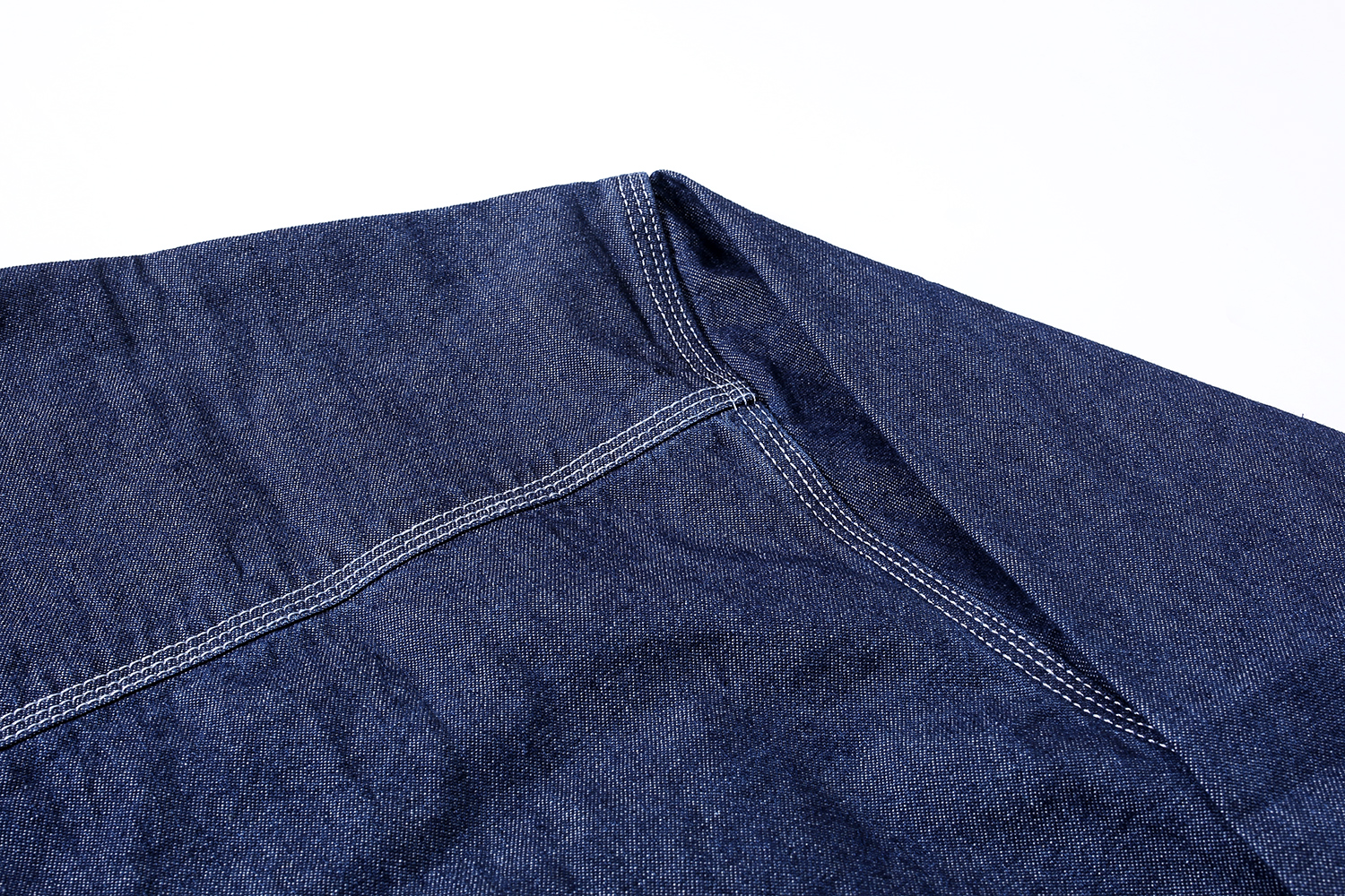 MADNESS 翻领 长袖 宽松 牛仔衬衣 夹克外套 男女同款  蓝色