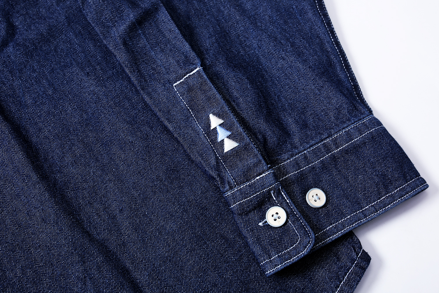 MADNESS 翻领 长袖 宽松 牛仔衬衣 夹克外套 男女同款  蓝色