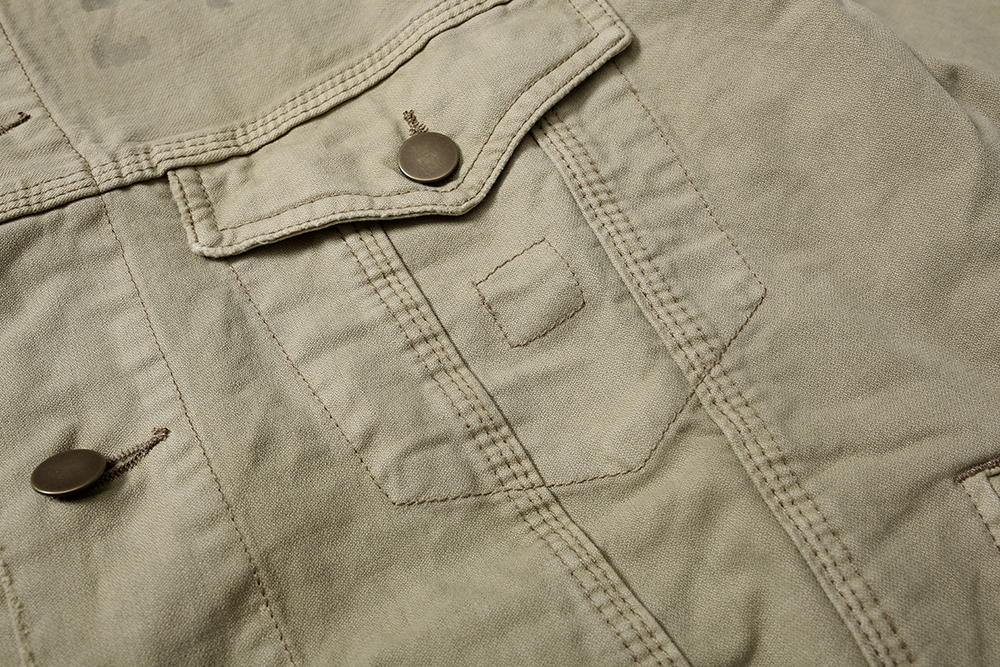 773# MADNESS AGING M503 TRUCKER 25ss 水洗 夹克外 套 男款 卡其