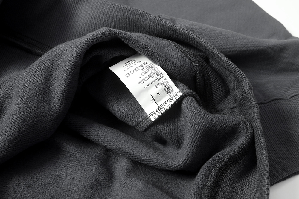 534# MADNESS 25AW 贴布 刺绣 图案 抓绒 连帽 卫衣 灰色 （版型偏大）