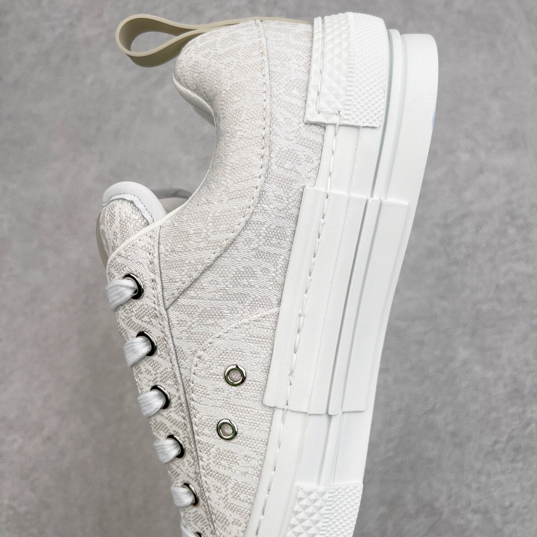 Dior 迪奥 B23 提花面料 Oblique 印花 低筒 休闲鞋 运动鞋 板鞋 男鞋 奶油白 3SN292ZUY_H800