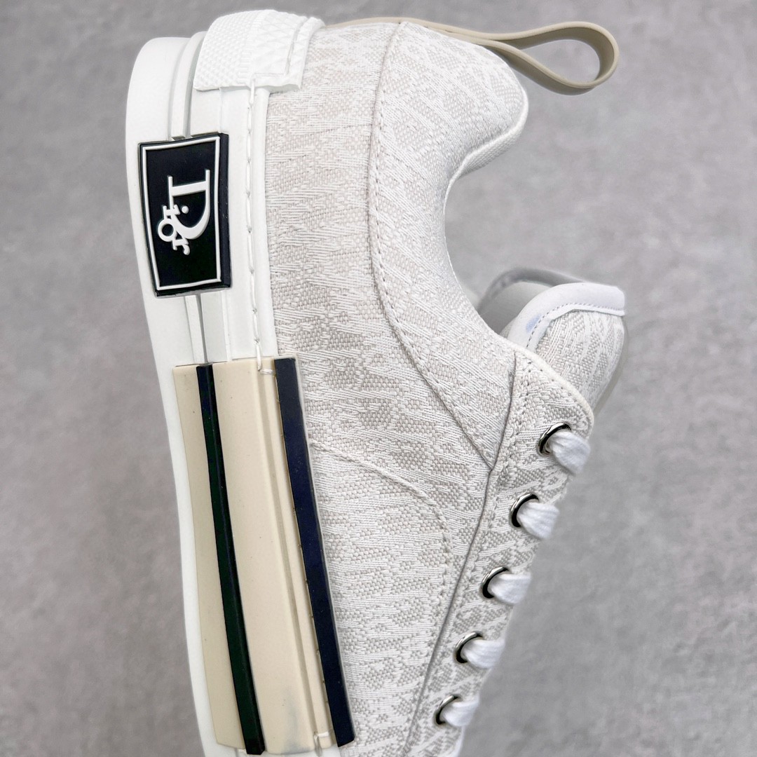 Dior 迪奥 B23 提花面料 Oblique 印花 低筒 休闲鞋 运动鞋 板鞋 男鞋 奶油白 3SN292ZUY_H800