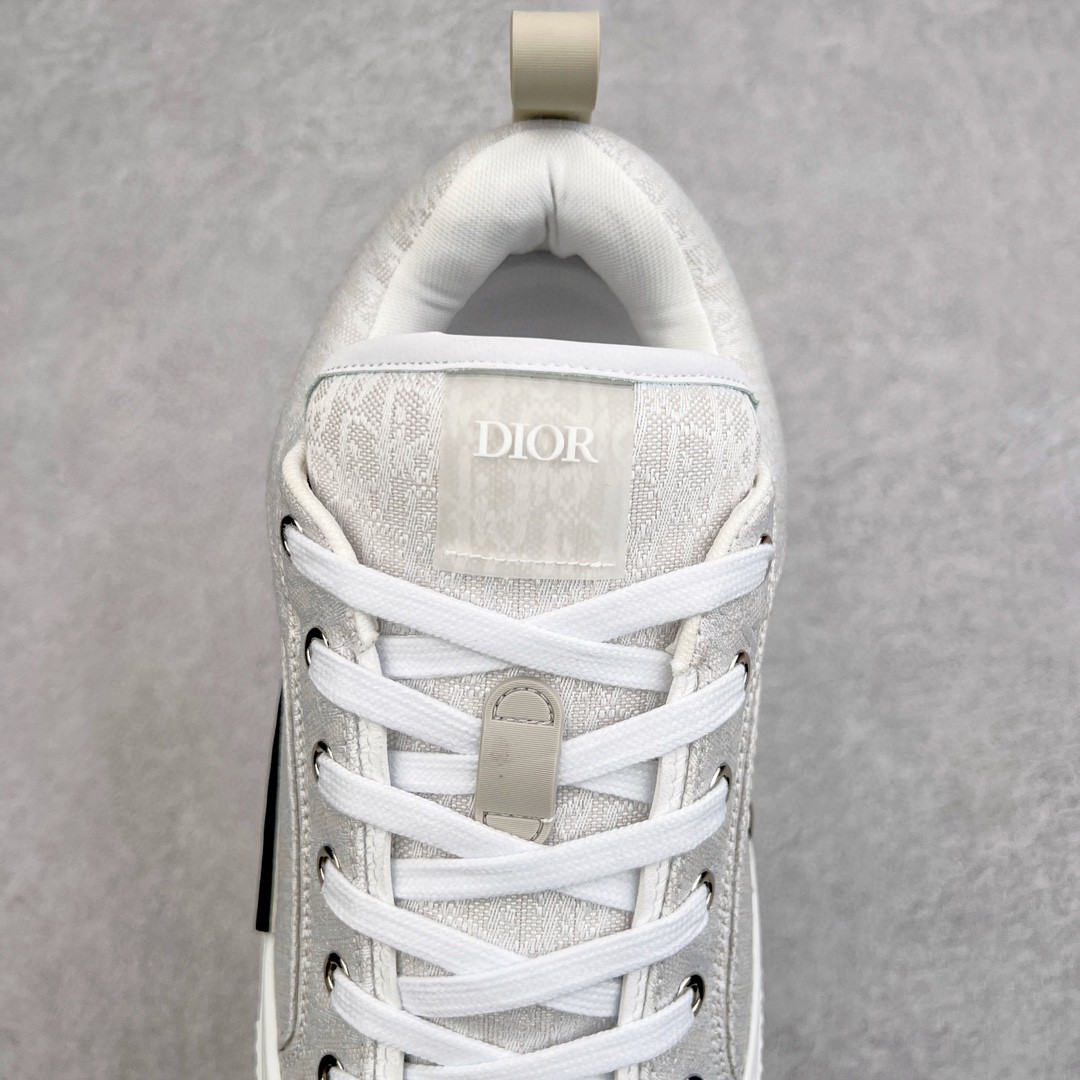 Dior 迪奥 B23 提花面料 Oblique 印花 低筒 休闲鞋 运动鞋 板鞋 男鞋 奶油白 3SN292ZUY_H800