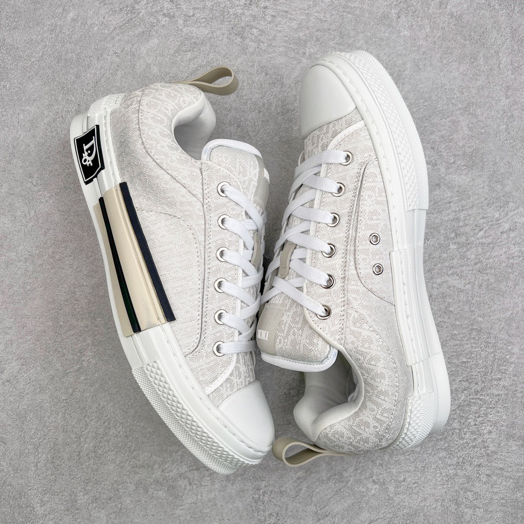 Dior 迪奥 B23 提花面料 Oblique 印花 低筒 休闲鞋 运动鞋 板鞋 男鞋 奶油白 3SN292ZUY_H800