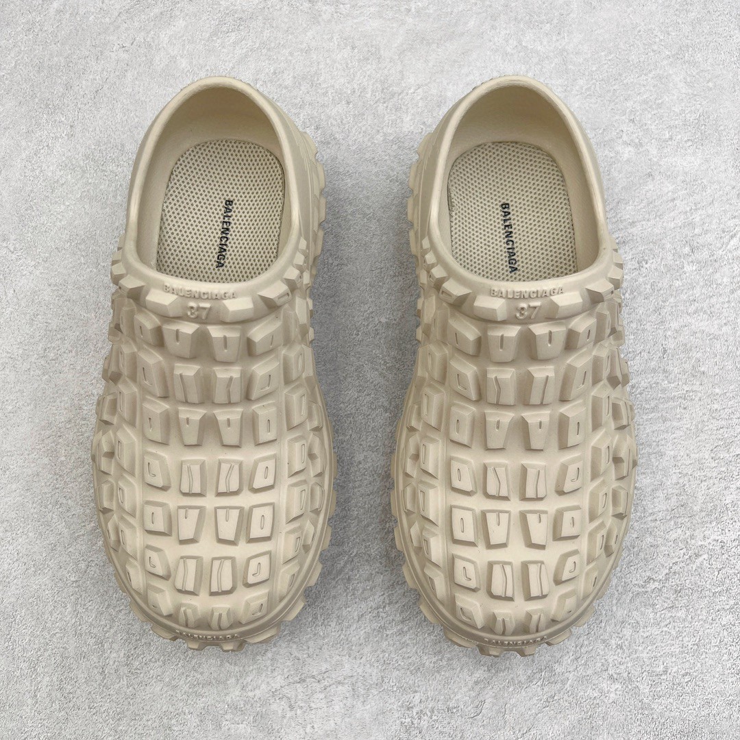 Balenciaga 巴黎世家 Defender 橡胶 轮胎鞋 老爹鞋 厚底鞋 男鞋 女鞋 米灰色 735252W3CV29700