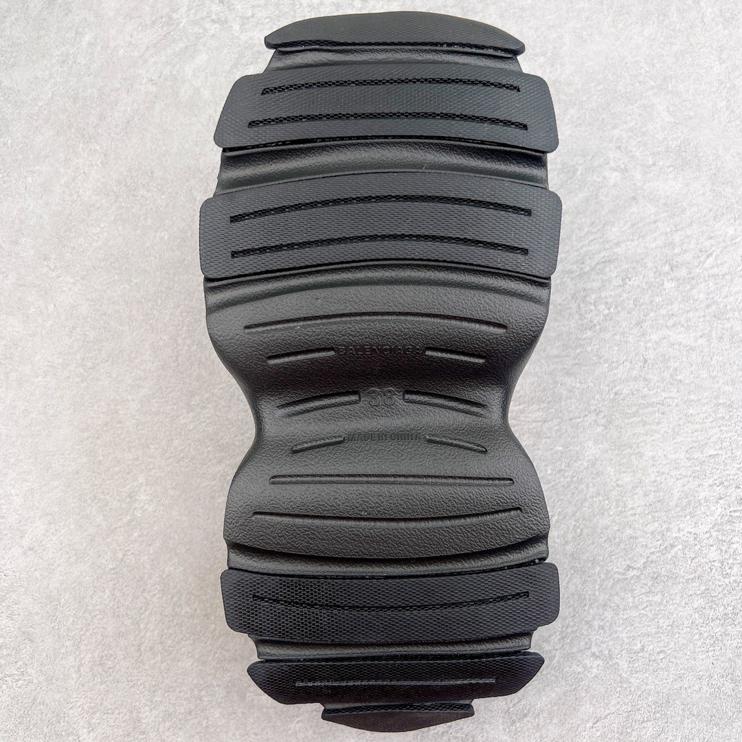 Balenciaga 巴黎世家 橡胶 包头厚底鞋 洞洞鞋 凉拖 拖鞋 男女同款 黑色 735249W3CES1000