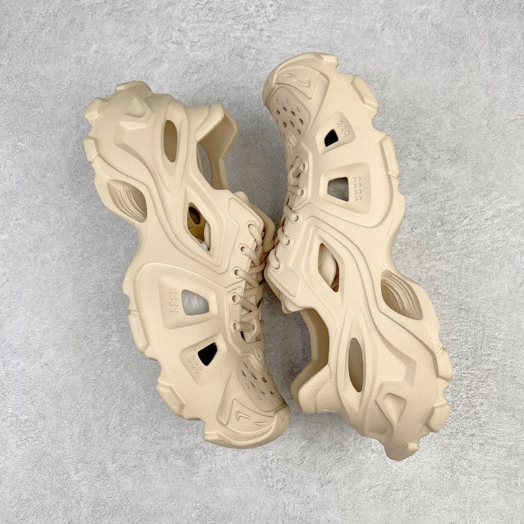 Balenciaga 巴黎世家 橡胶 包头厚底鞋 绑带 洞洞鞋 凉鞋 男女同款 米色 702421W3CES9300