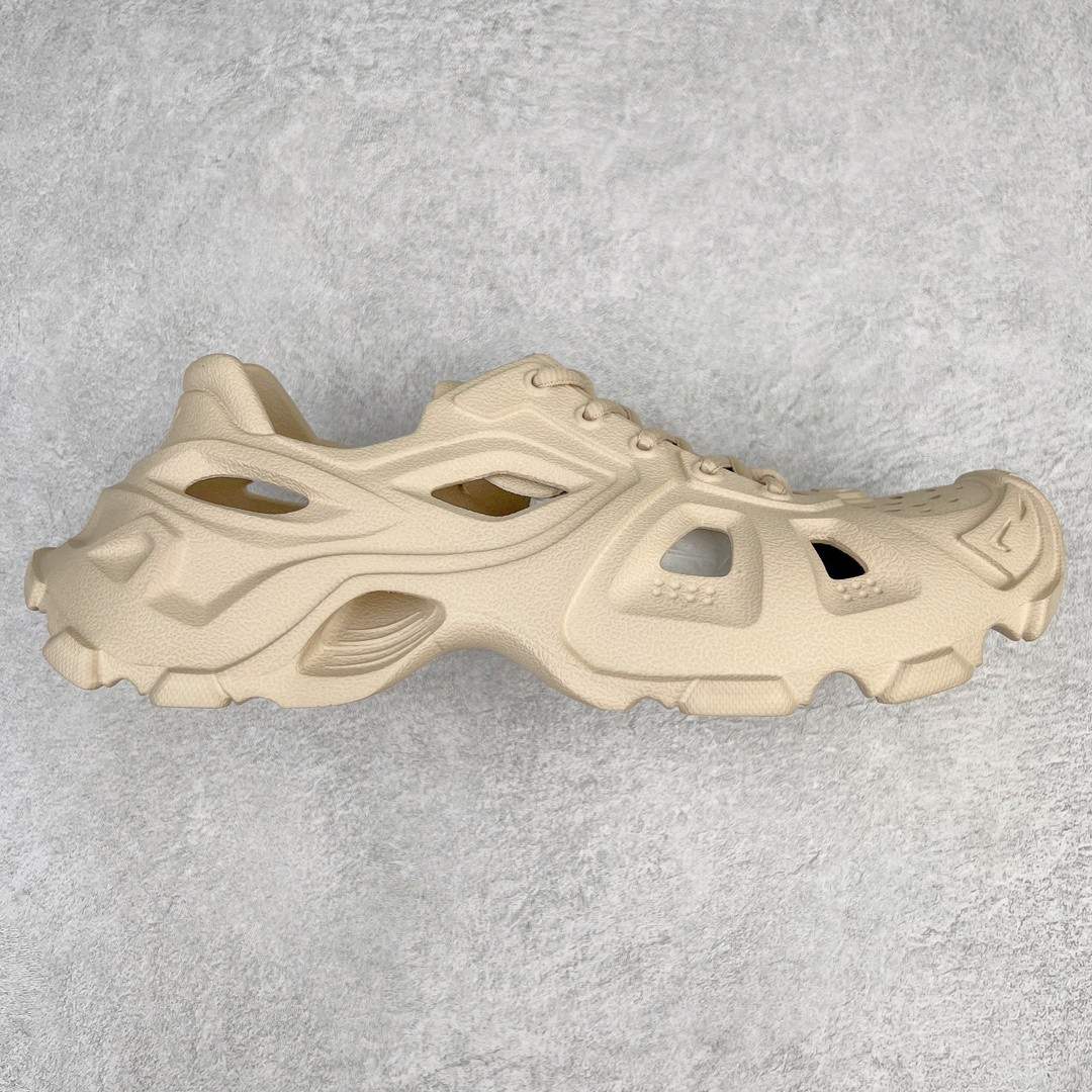 Balenciaga 巴黎世家 橡胶 包头厚底鞋 绑带 洞洞鞋 凉鞋 男女同款 米色 702421W3CES9300