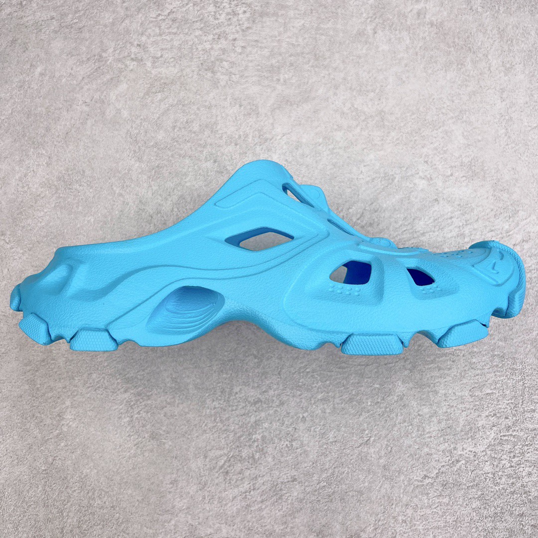 Balenciaga 巴黎世家 橡胶 包头厚底鞋 洞洞鞋 凉拖 拖鞋 男女同款 蓝色 735249W3CES4400