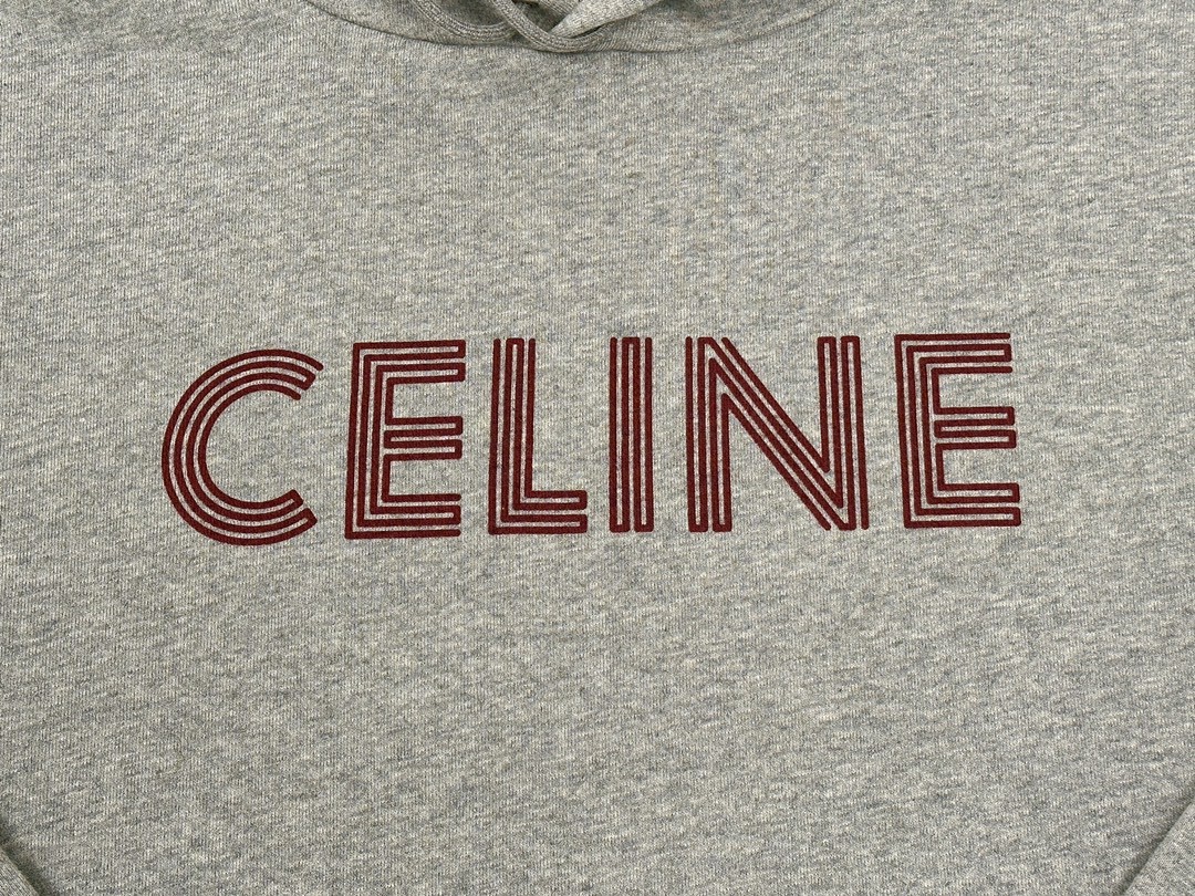 DIOR 迪奥  纯色Logo字母印花 套头 连帽卫衣 长袖 男女同款 灰色 2Y65D670Q-09BA