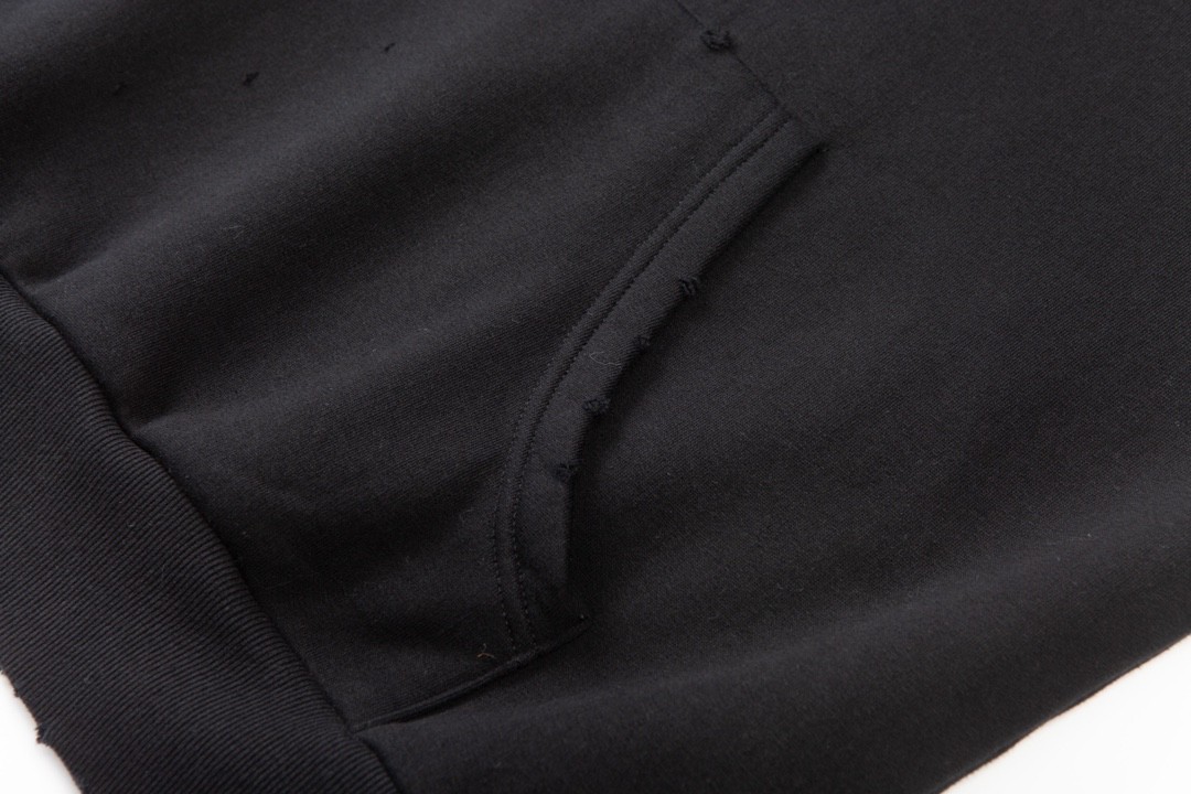 DIOR 迪奥 FW23 纯色Logo字母印花 套头 连帽卫衣 长袖 男女同款 黑色