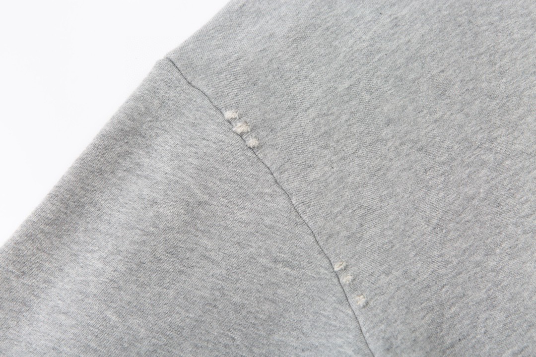 DIOR 迪奥 FW23 纯色Logo字母印花 套头 连帽卫衣 长袖 男女同款 灰色 343J691A0878-C870