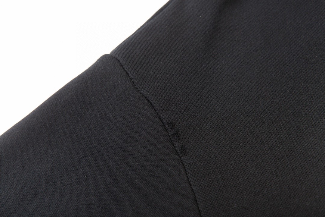 DIOR 迪奥 FW23 纯色Logo字母印花 套头 连帽卫衣 长袖 男女同款 黑色