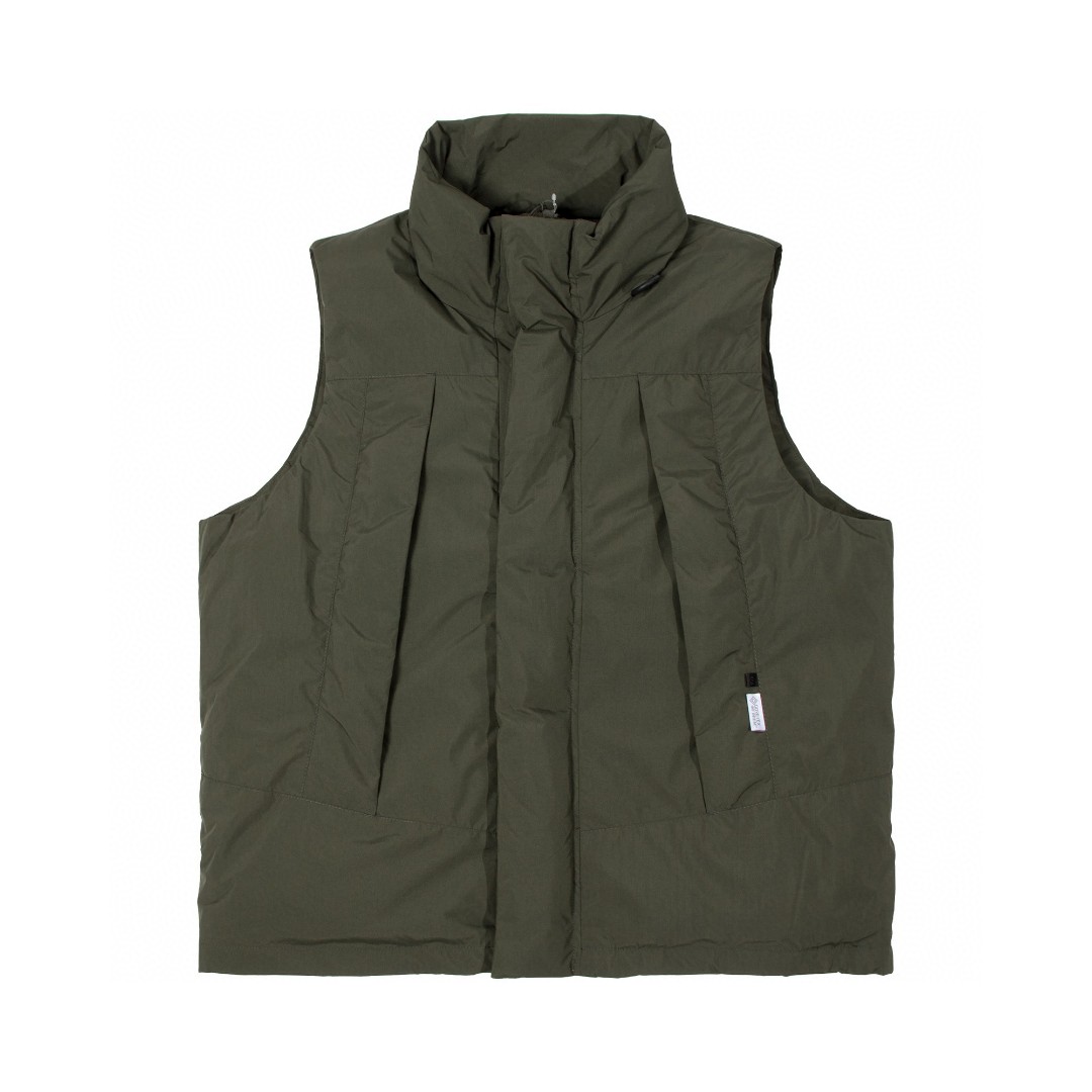 DAIWA PIER39 FW22 纯色立领双口袋含羽绒 马甲 外套 秋冬款 男款 黑色 绿色 卡其色