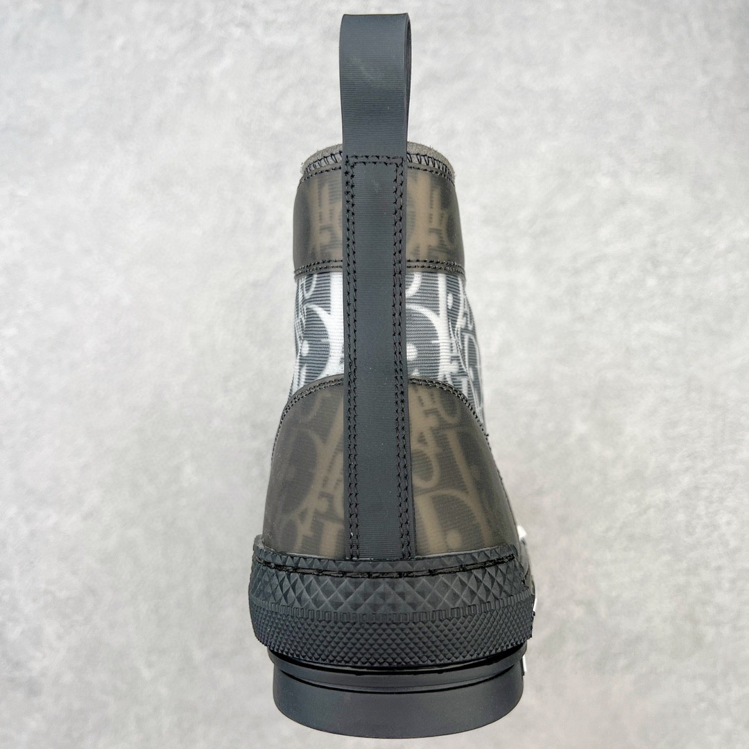 Dior 迪奥 B23 满印logo 高筒 休闲鞋 帆布鞋 运动鞋 板鞋 男鞋 女鞋 黑色 3SH118YJP_H960