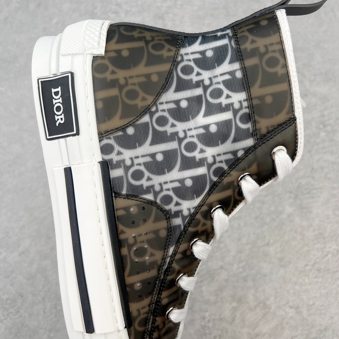 Dior 迪奥 B23 满印logo 高筒 休闲鞋 帆布鞋 运动鞋 板鞋 男鞋 女鞋 黑白 3SH118YJP_H961