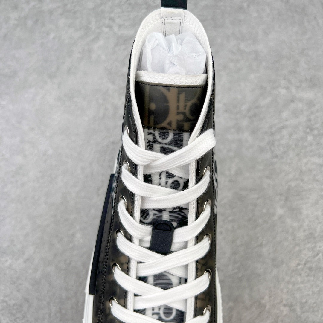 Dior 迪奥 B23 满印logo 高筒 休闲鞋 帆布鞋 运动鞋 板鞋 男鞋 女鞋 黑白 3SH118YJP_H961