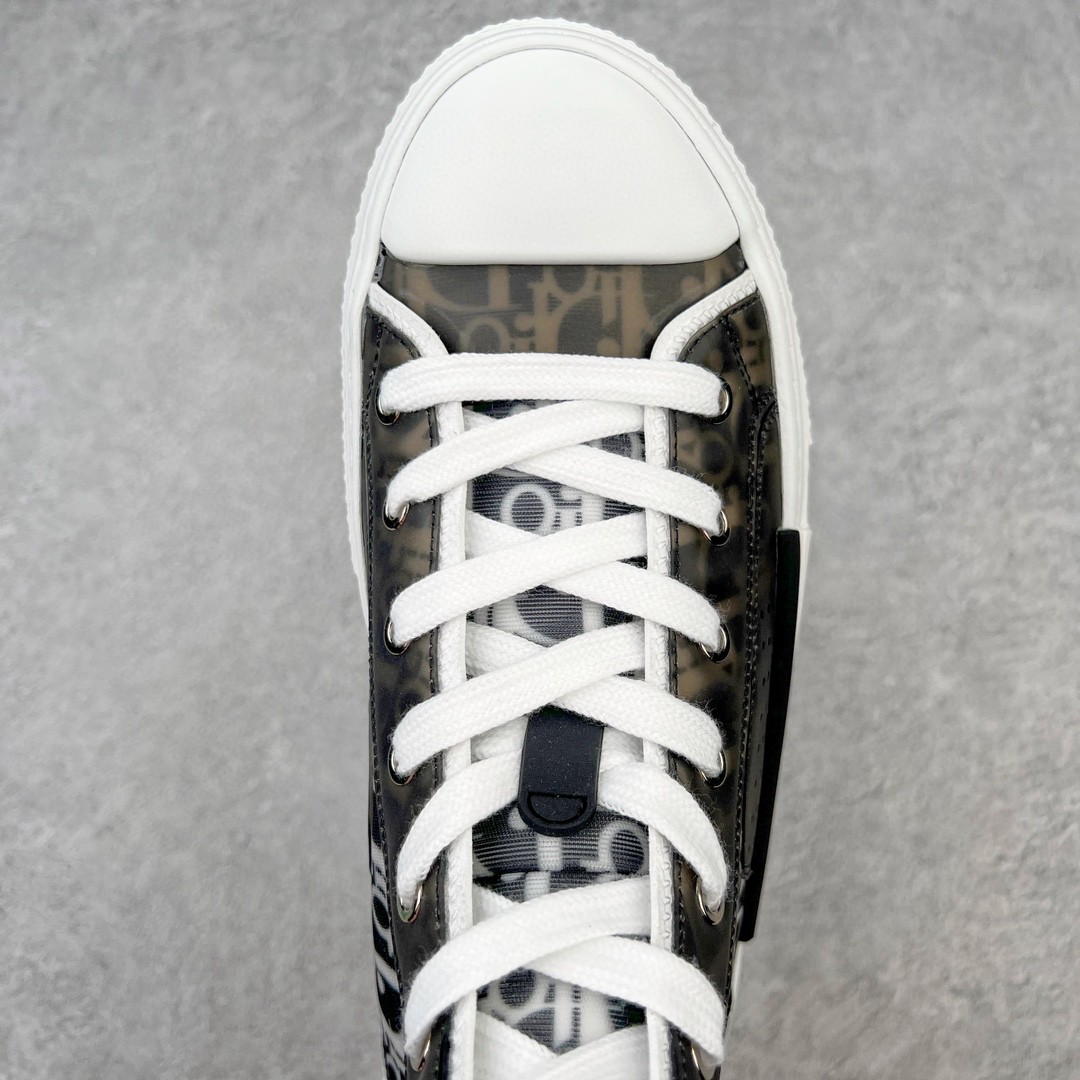 Dior 迪奥 B23 满印logo 高筒 休闲鞋 帆布鞋 运动鞋 板鞋 男鞋 女鞋 黑白 3SH118YJP_H961