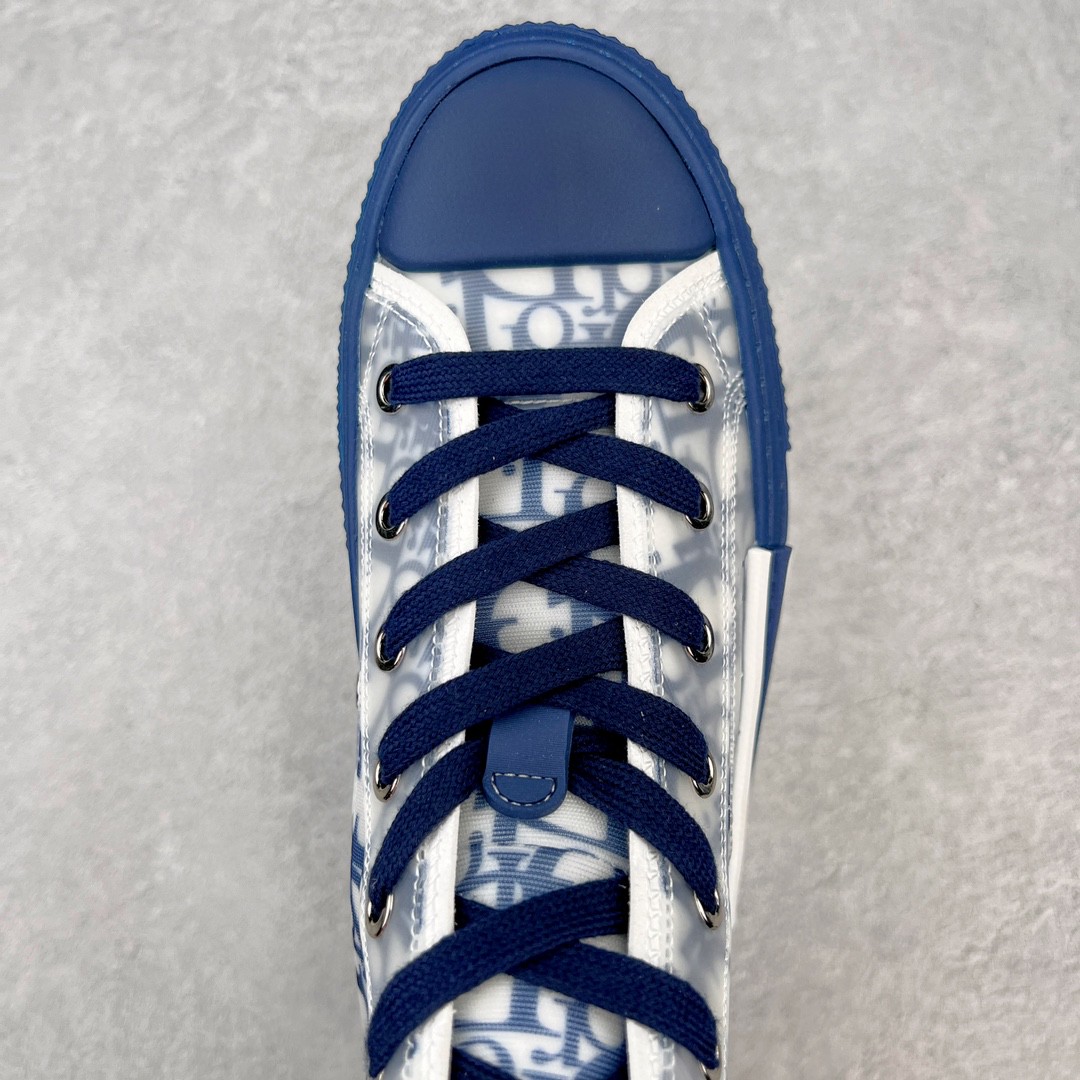 Dior 迪奥 B23 满印logo 高筒 休闲鞋 运动鞋 板鞋 男鞋 女鞋 蓝色 3SH118YNT_H565