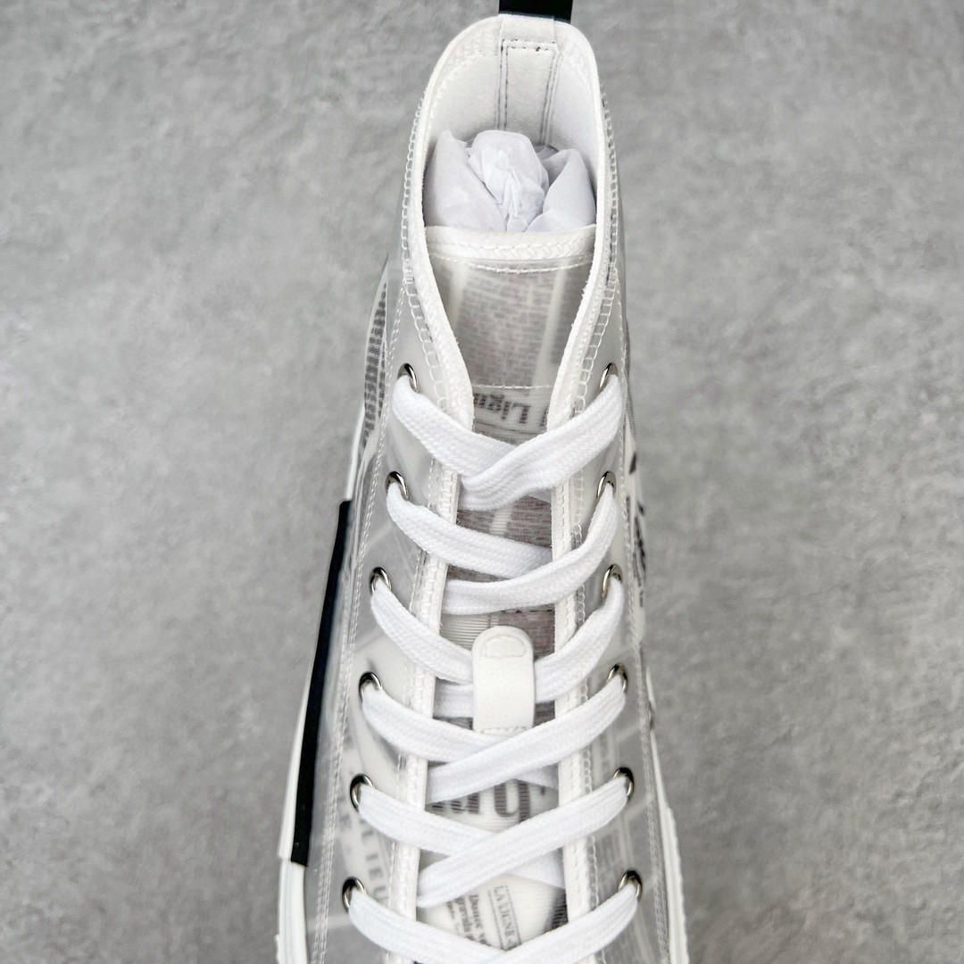 Dior 迪奥 DANIEL ARSHAM B23 报纸印花 高筒 休闲鞋 运动鞋 板鞋 男鞋 黑白 3SH118YUO_H069