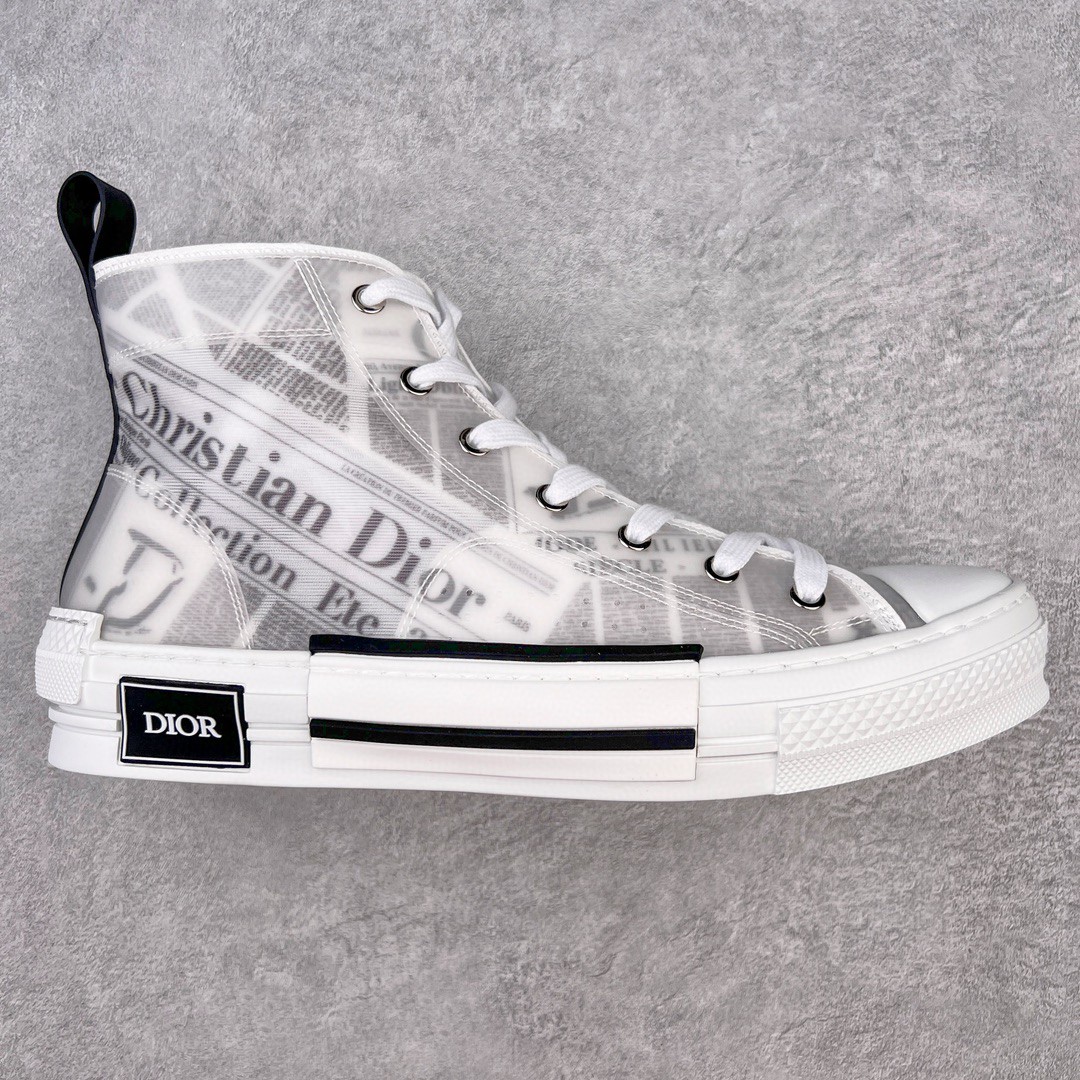 Dior 迪奥 DANIEL ARSHAM B23 报纸印花 高筒 休闲鞋 运动鞋 板鞋 男鞋 黑白 3SH118YUO_H069