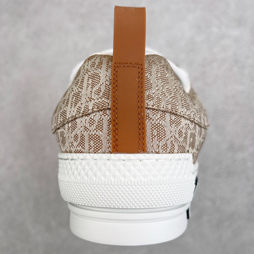 Dior 迪奥 B23 提花面料 Oblique 印花 低筒 休闲鞋 运动鞋 板鞋 男鞋 米色 3SN292ZUY_H100
