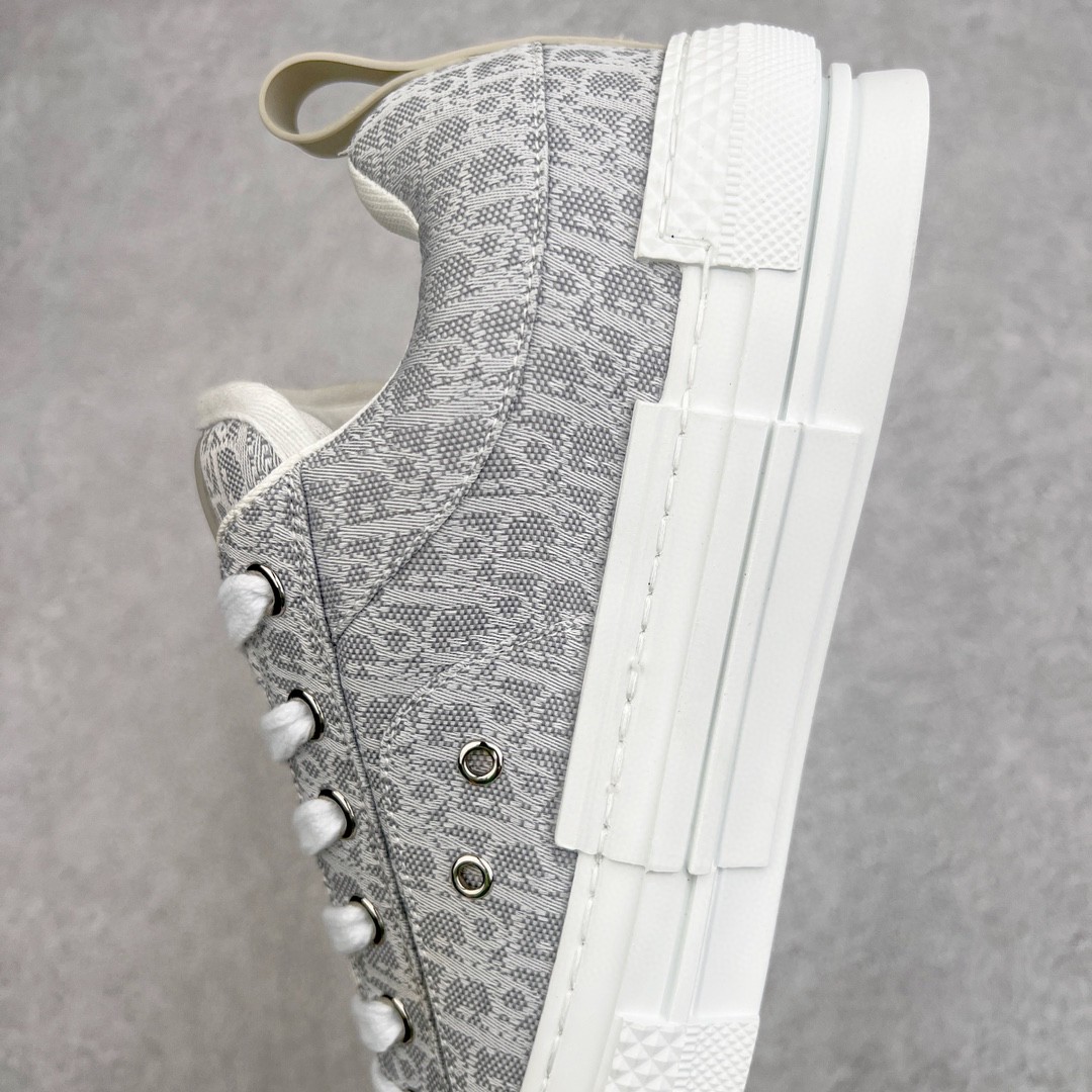 Dior 迪奥 B23 提花面料 Oblique 印花 低筒 休闲鞋 运动鞋 板鞋 男鞋 灰色 3SN249ZTU_H868