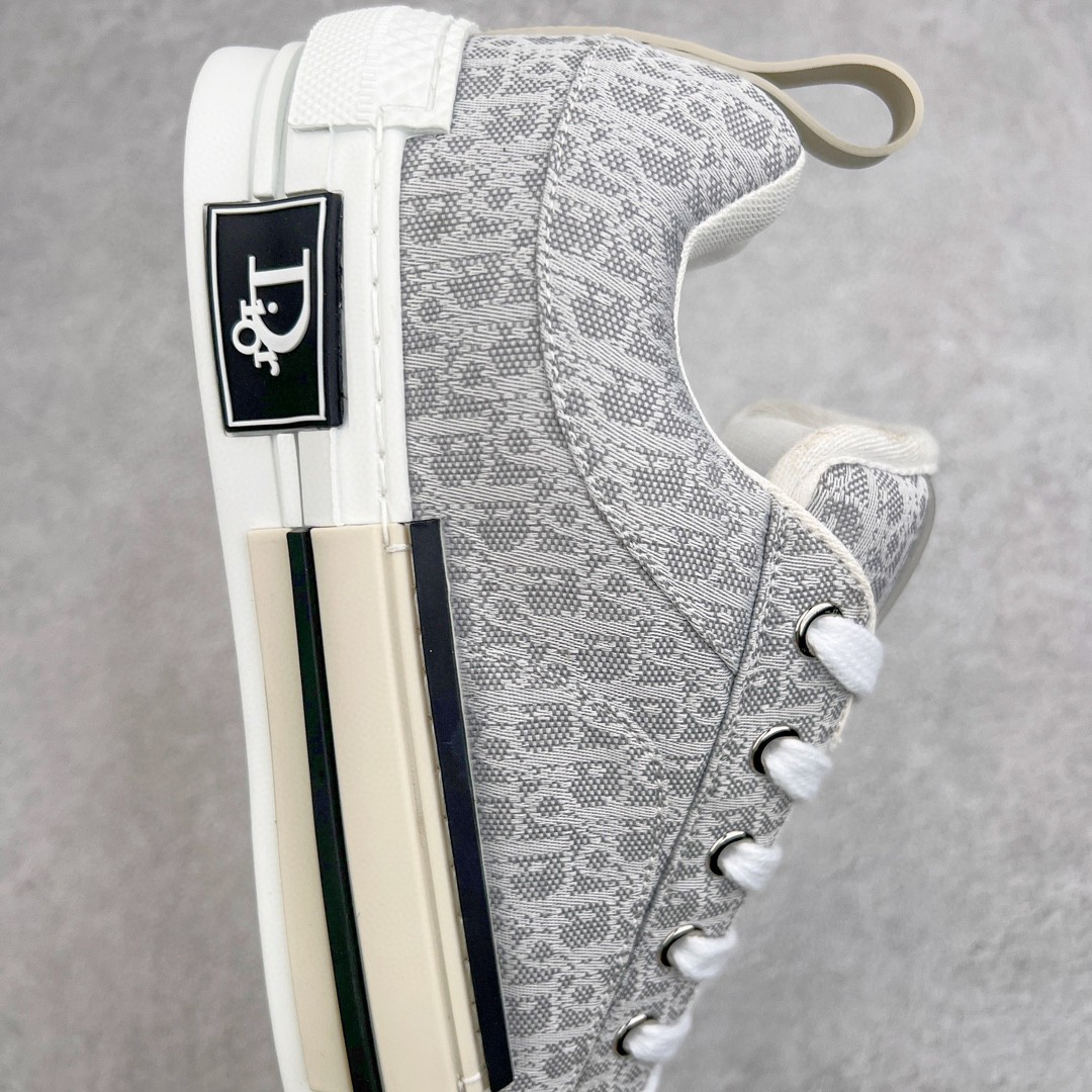 Dior 迪奥 B23 提花面料 Oblique 印花 低筒 休闲鞋 运动鞋 板鞋 男鞋 灰色 3SN249ZTU_H868