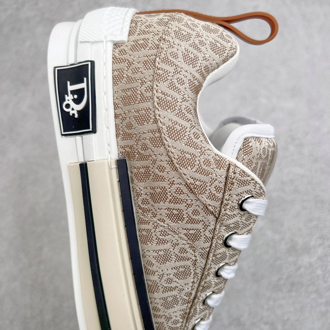 Dior 迪奥 B23 提花面料 Oblique 印花 低筒 休闲鞋 运动鞋 板鞋 男鞋 米色 3SN292ZUY_H100