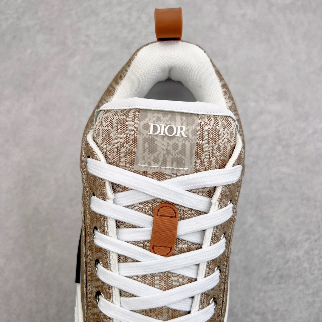 Dior 迪奥 B23 提花面料 Oblique 印花 低筒 休闲鞋 运动鞋 板鞋 男鞋 米色 3SN292ZUY_H100