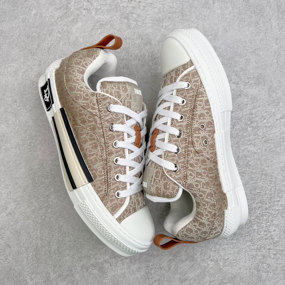 Dior 迪奥 B23 提花面料 Oblique 印花 低筒 休闲鞋 运动鞋 板鞋 男鞋 米色 3SN292ZUY_H100