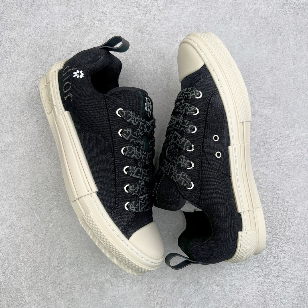 ERL Dior 迪奥 B23 帆布 徽标 低筒 休闲鞋 运动鞋 板鞋 男鞋 黑色 3SN292ZWC_H968