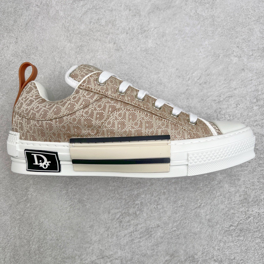 Dior 迪奥 B23 提花面料 Oblique 印花 低筒 休闲鞋 运动鞋 板鞋 男鞋 米色 3SN292ZUY_H100