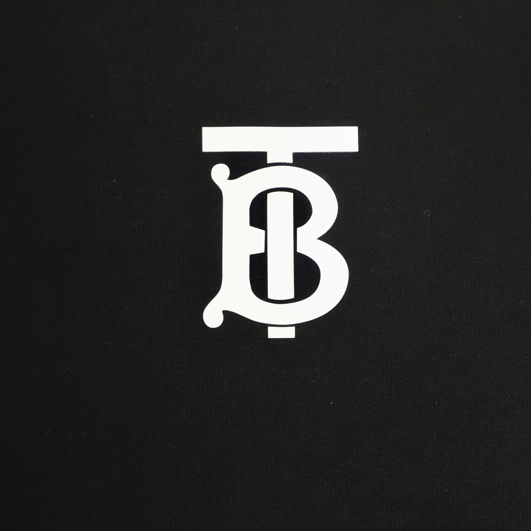 Burberry 巴宝莉 专属标识图案 圆领卫衣 套头 长袖 秋冬款 男女同款 黑色 80243461