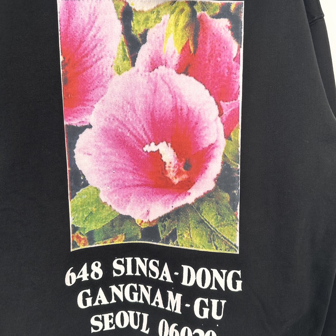 Supreme FW23 首尔开业限定系列 Box Logo Hooded Sweatshirt 花卉印花口袋抽绳连帽卫衣 卫衣 男女同款 黑色 SUP-FW23-052