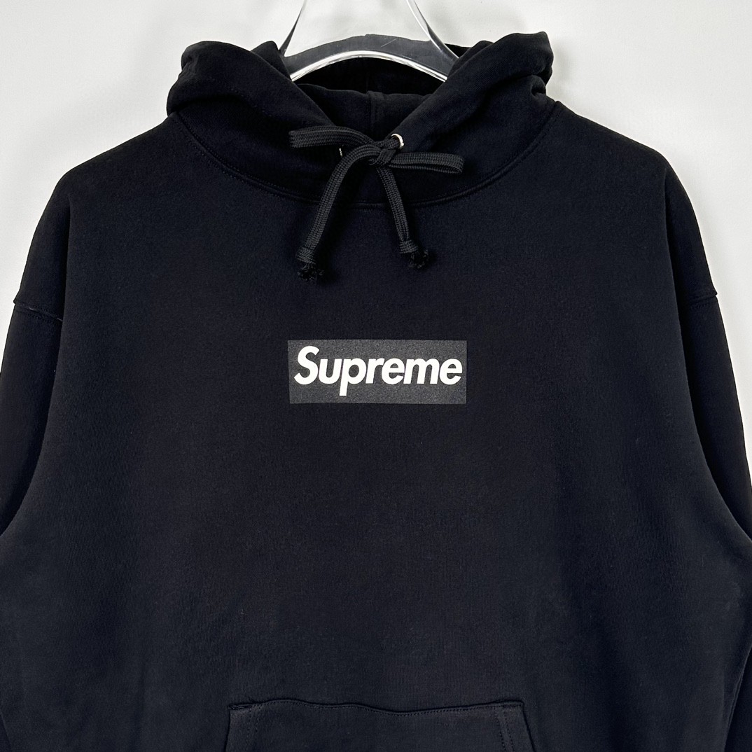 Supreme FW23 首尔开业限定系列 Box Logo Hooded Sweatshirt 花卉印花口袋抽绳连帽卫衣 卫衣 男女同款 黑色 SUP-FW23-052