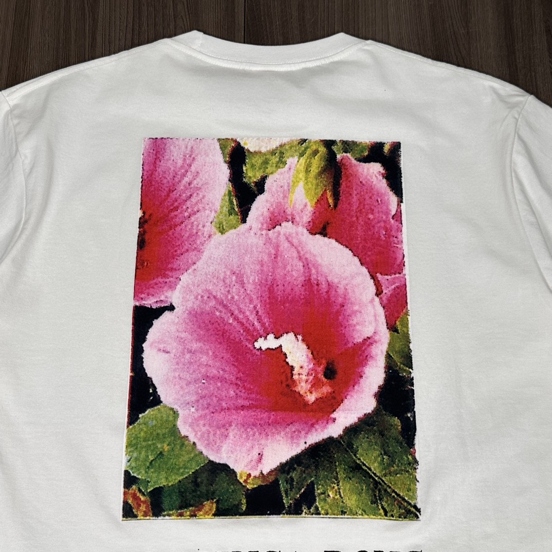 Supreme FW23 首尔开业限定系列 Box Logo Tee 字母花卉印花 圆领 短袖 T恤 男女同款 白色 SUP-FW23-051