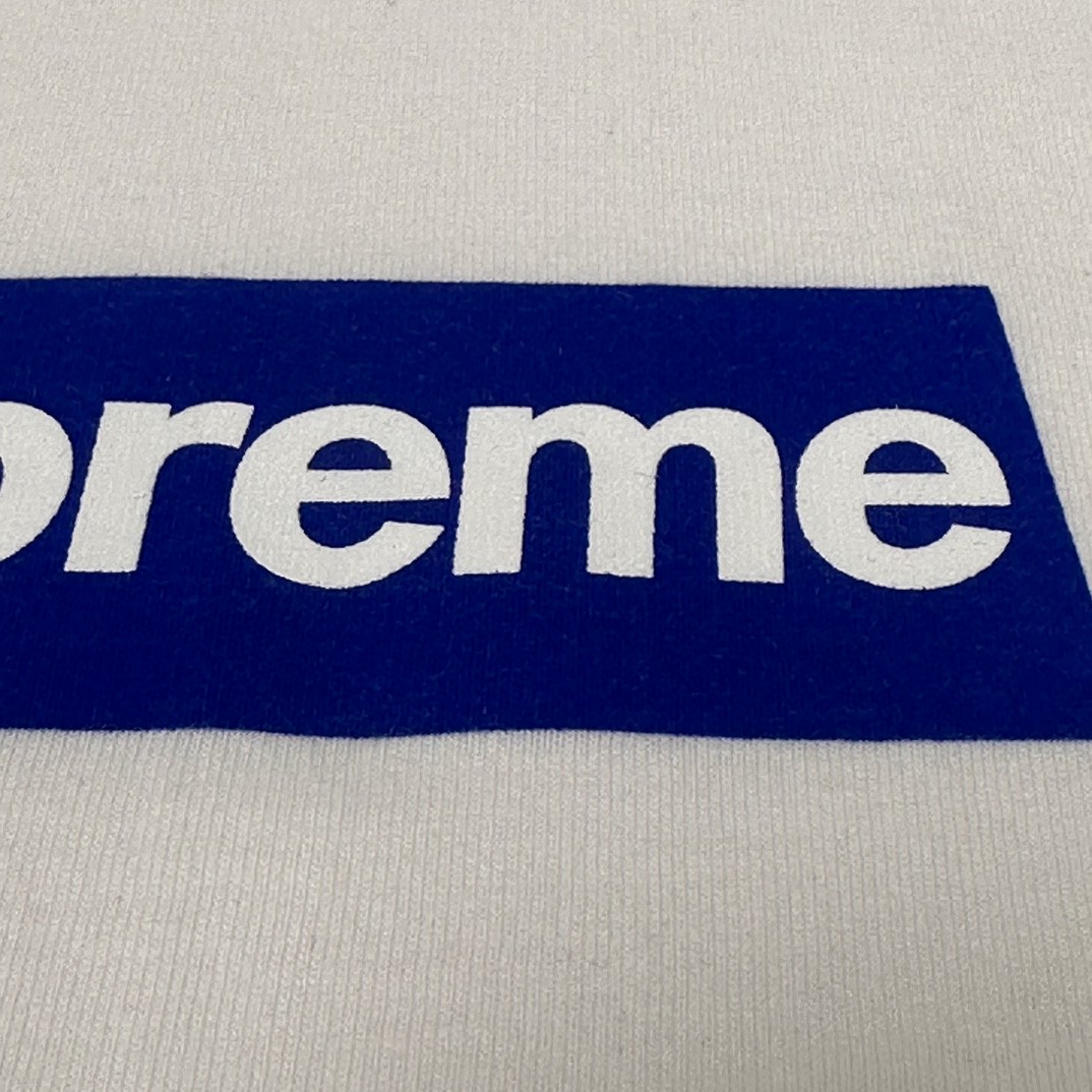 Supreme FW23 首尔开业限定系列 Box Logo Tee 字母花卉印花 圆领 短袖 T恤 男女同款 白色 SUP-FW23-051