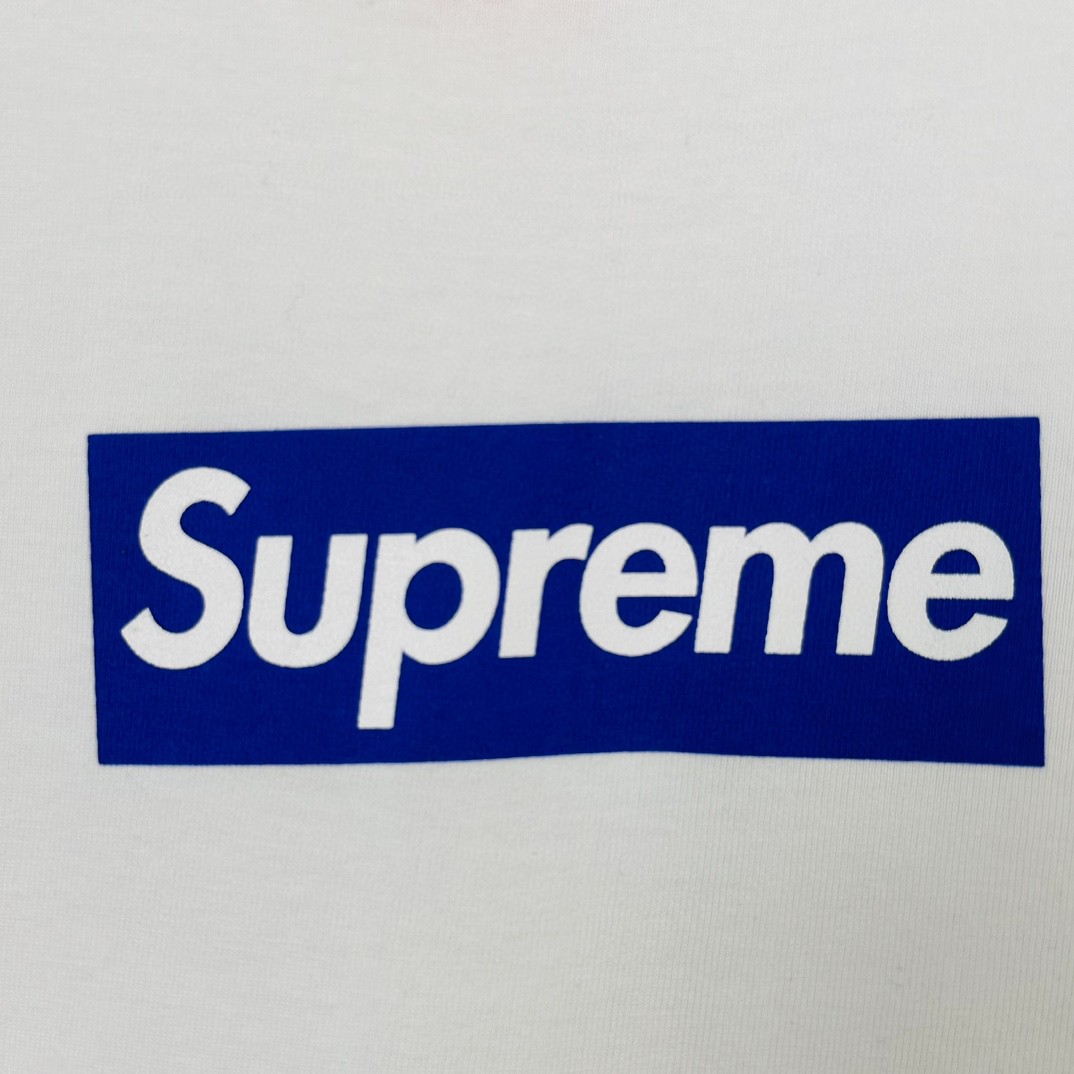 Supreme FW23 首尔开业限定系列 Box Logo Tee 字母花卉印花 圆领 短袖 T恤 男女同款 白色 SUP-FW23-051