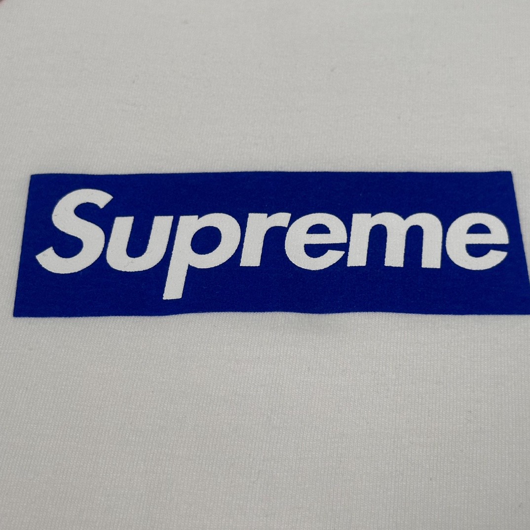 Supreme FW23 首尔开业限定系列 Box Logo Tee 字母花卉印花 圆领 短袖 T恤 男女同款 白色 SUP-FW23-051