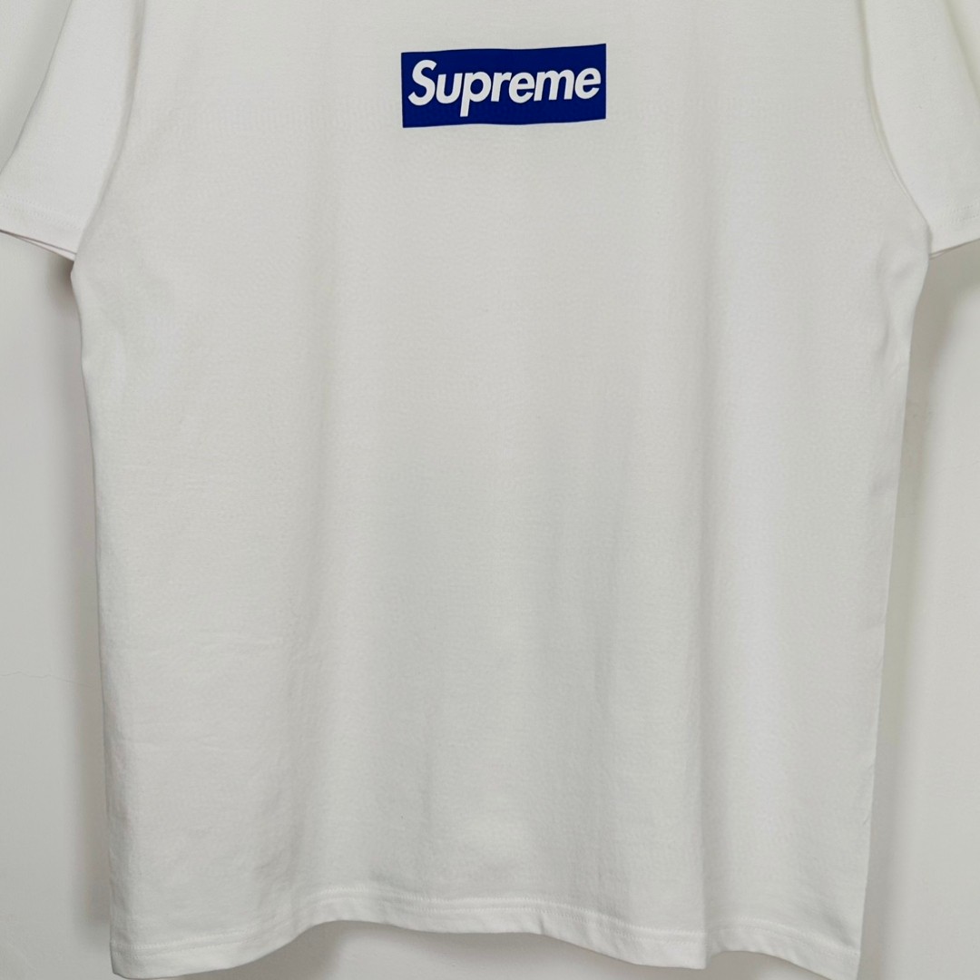 Supreme FW23 首尔开业限定系列 Box Logo Tee 字母花卉印花 圆领 短袖 T恤 男女同款 白色 SUP-FW23-051